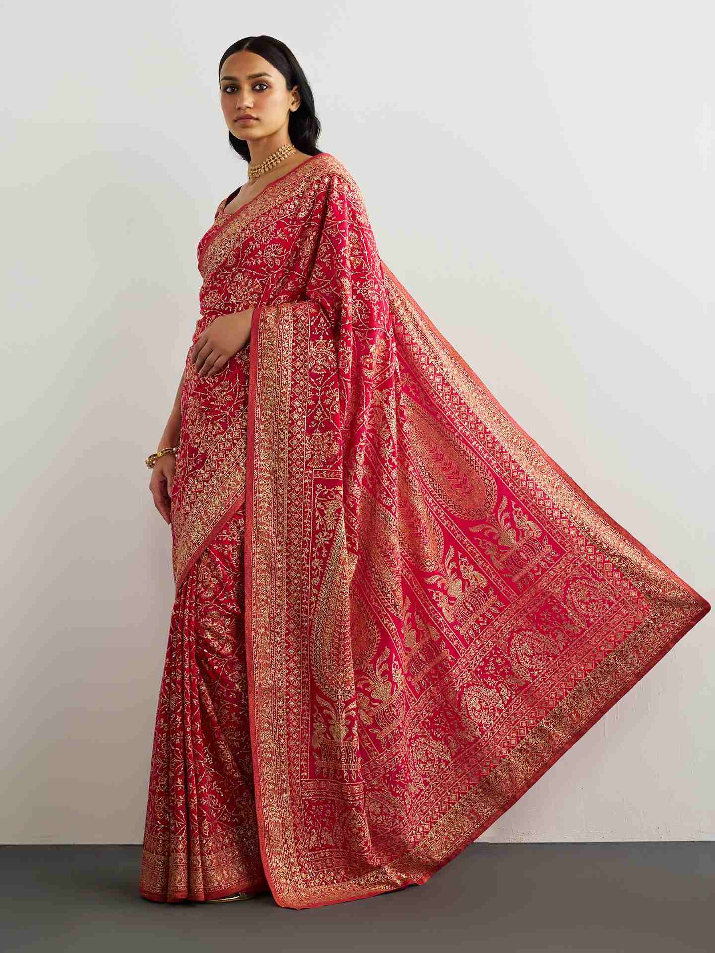 Fuchsia Kulah Saree