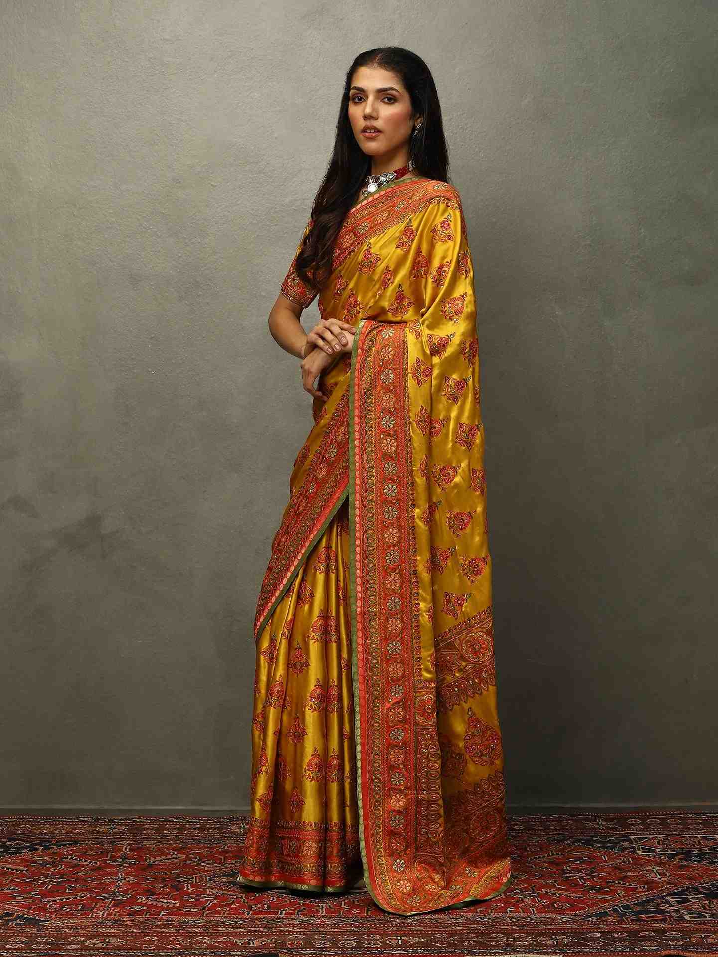 Yellow Purnima Saree