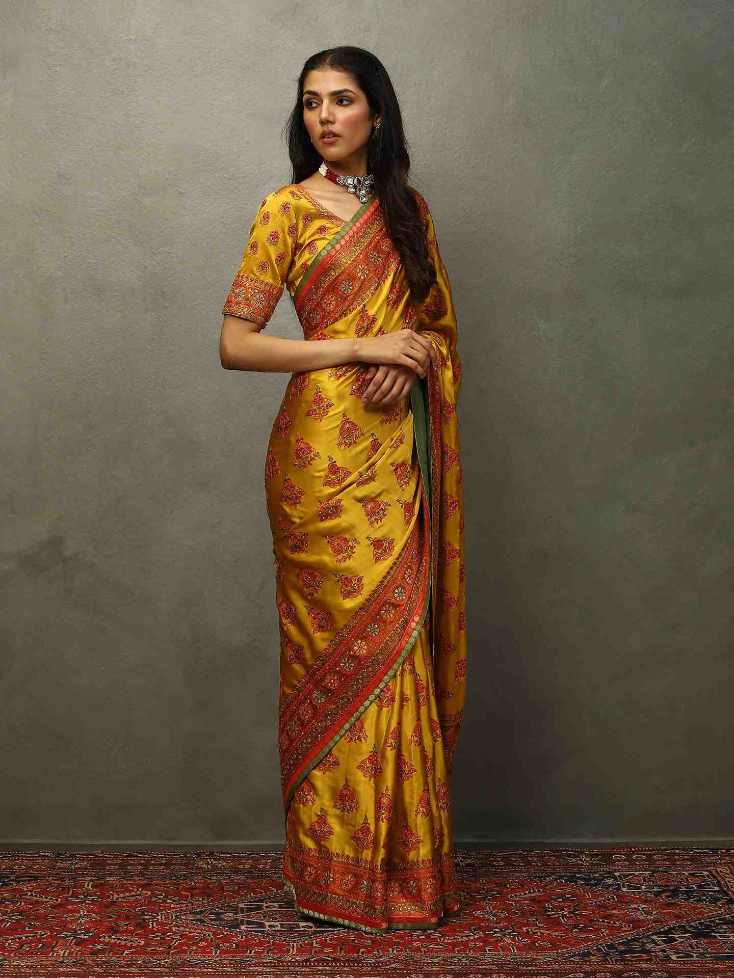 Yellow Purnima Saree