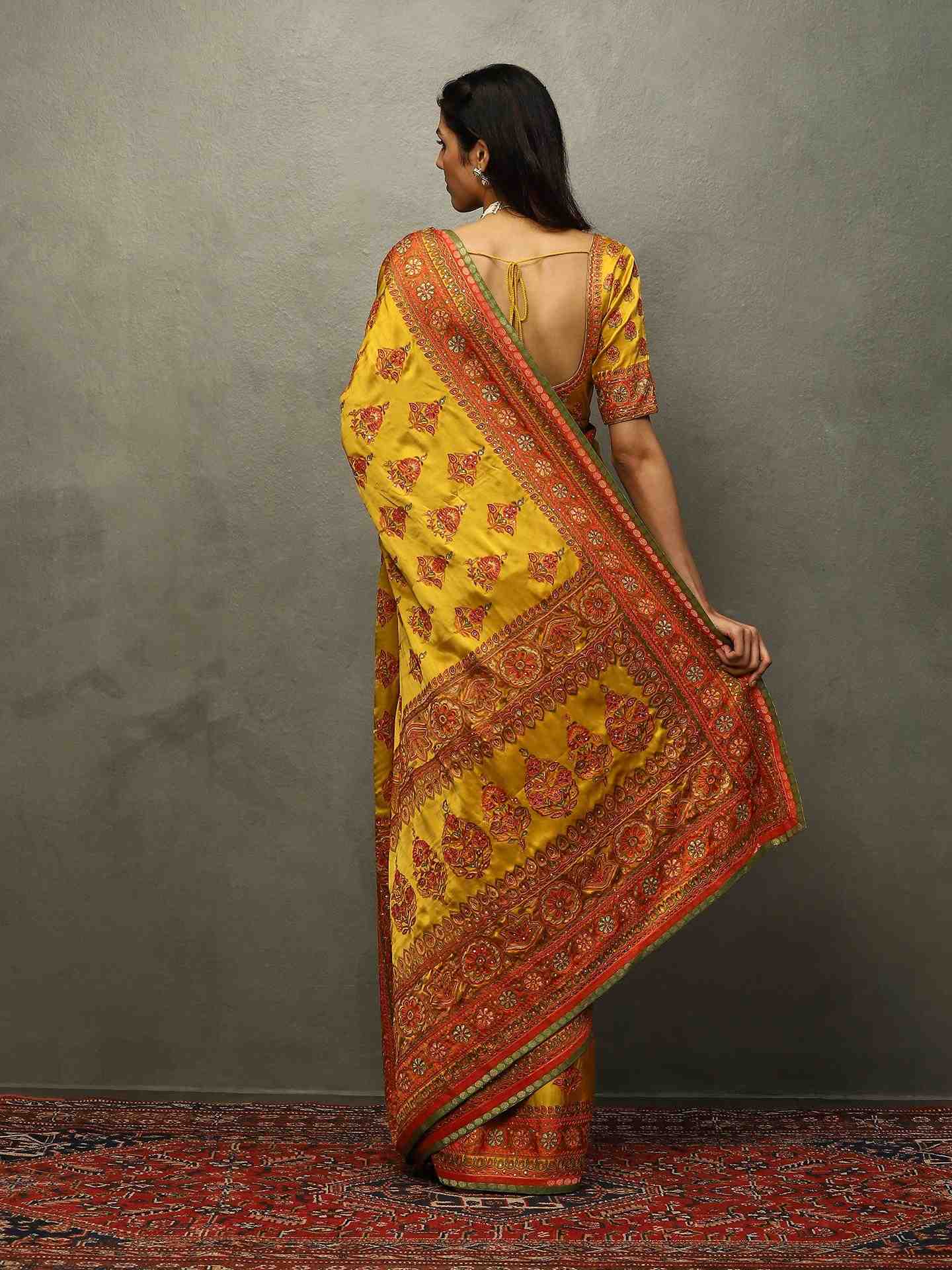 Yellow Purnima Saree
