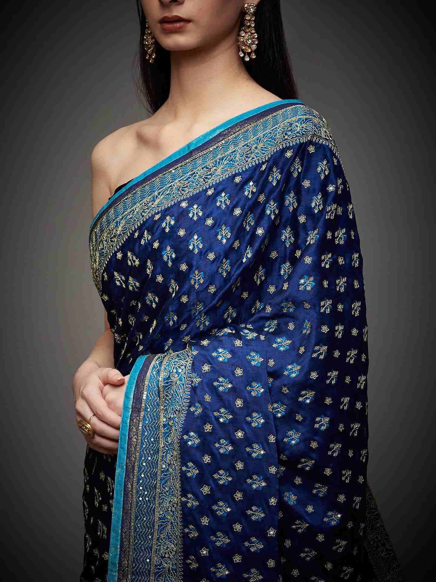 Royal Parampara Ari Saree With Unstitched Blouse