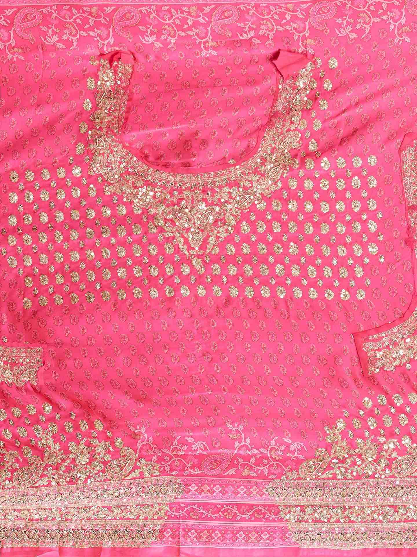Fuschia Sania Saree With Unstitched Blouse
