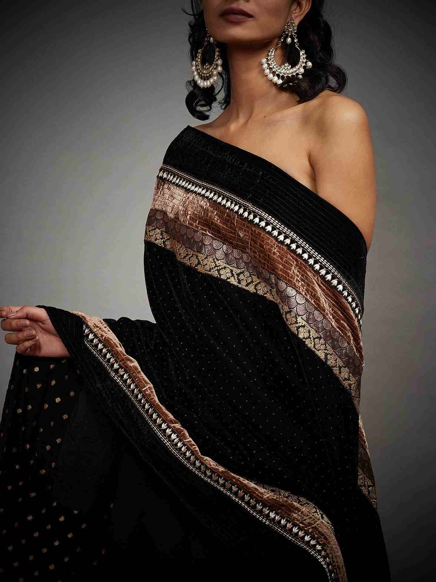 Black Parag Shawl