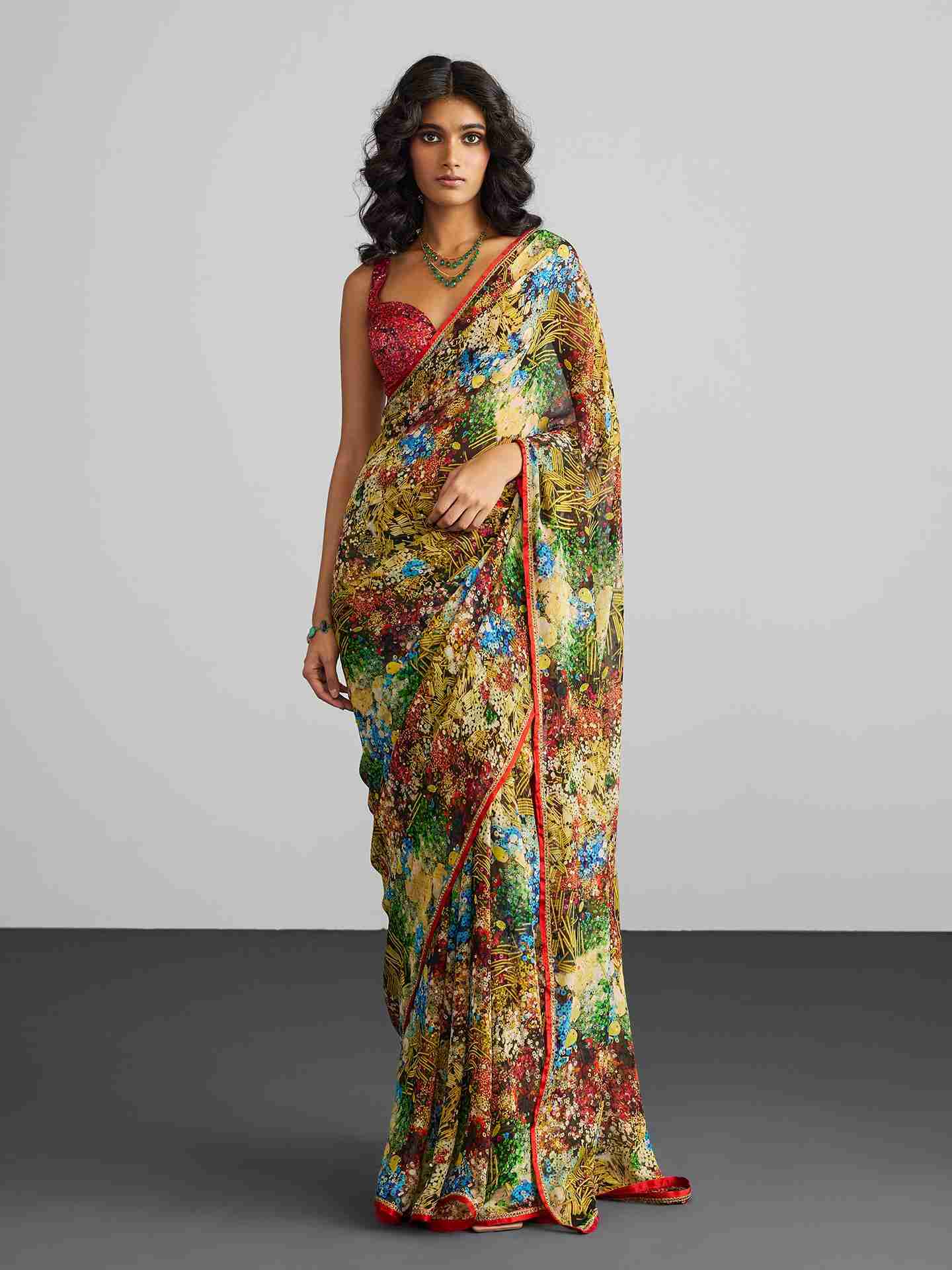 Multi Color Alice Saree