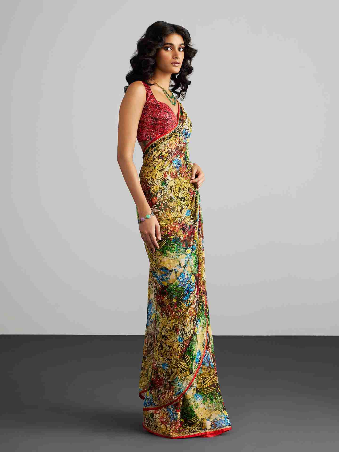 Multi Color Alice Saree