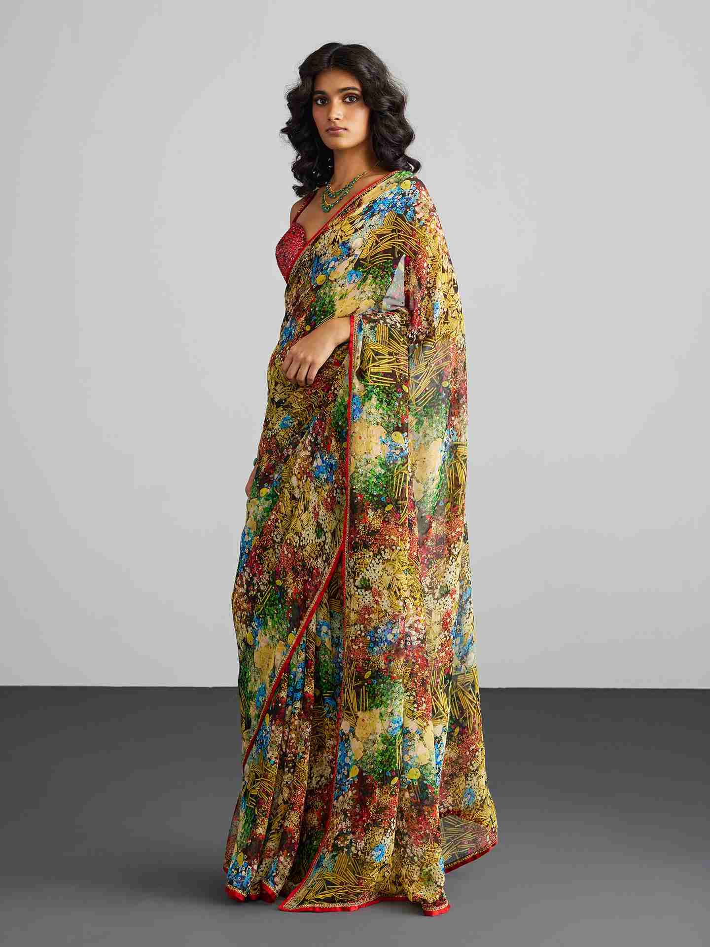 Multi Color Alice Saree