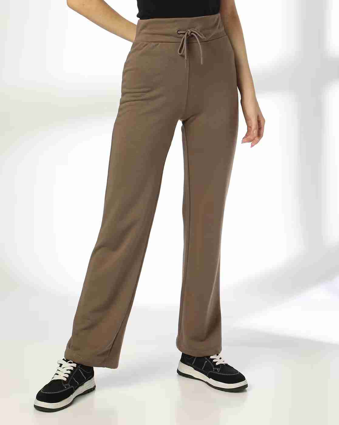 RIO BASIC | Women Regular Fit Flat-Front Trousers|0