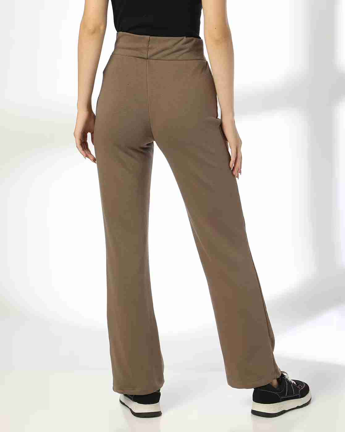 RIO BASIC | Women Regular Fit Flat-Front Trousers|2