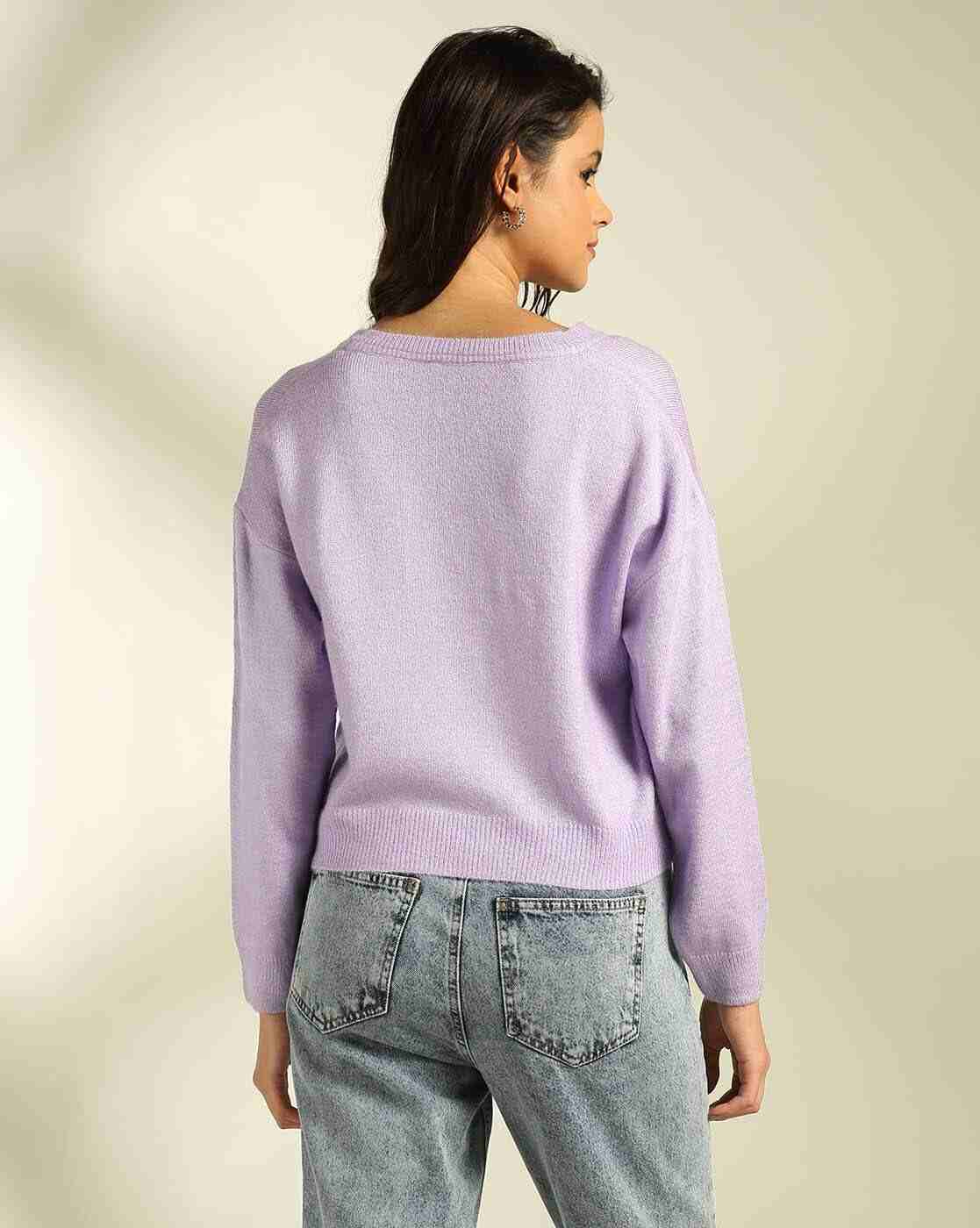 RIO BASIC | Women V-Neck Pullover with Ribbed Hems|2