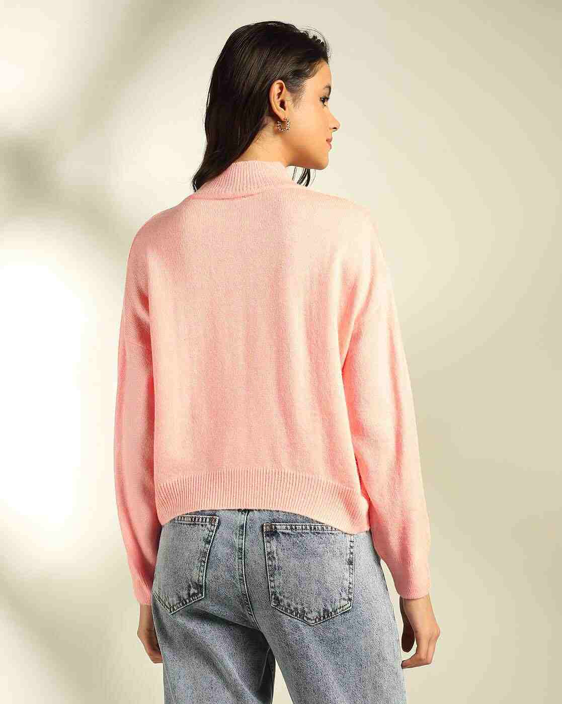 RIO BASIC | Women Ribbed Mock-Neck Pullover|2