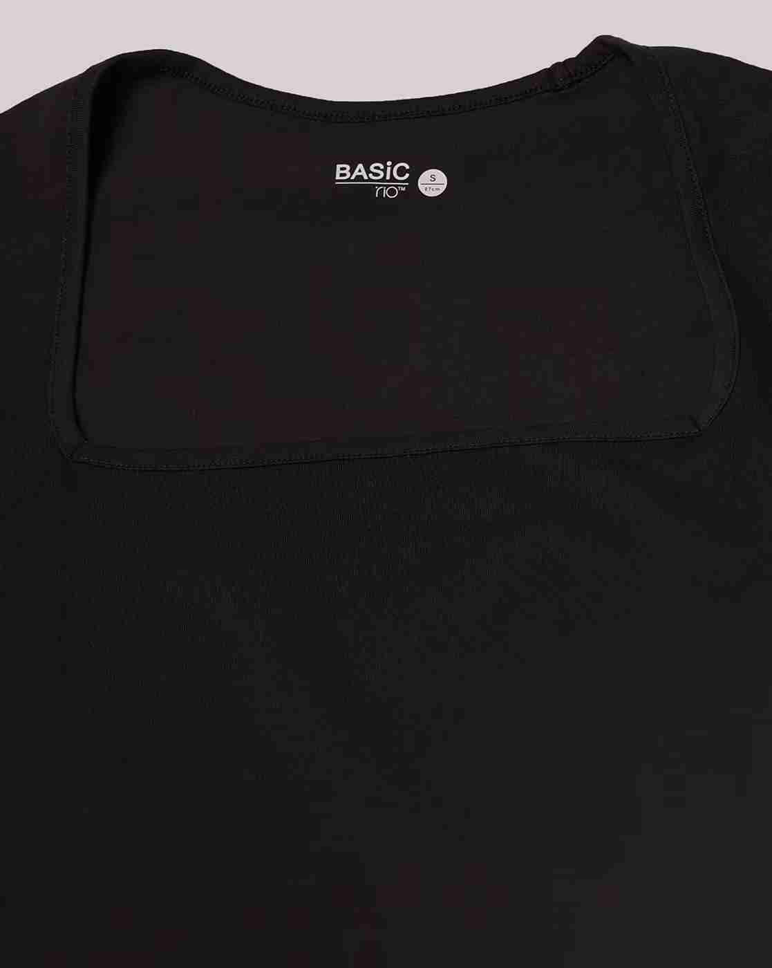 RIO BASIC | Women Slim Fit Square-Neck T-Shirt|4