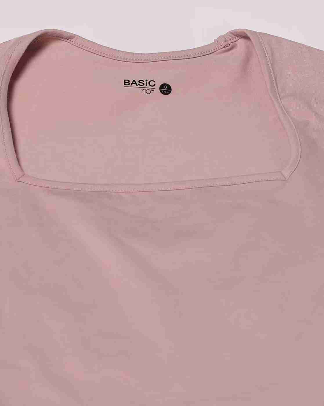 RIO BASIC | Women Slim Fit Square-Neck T-Shirt|4