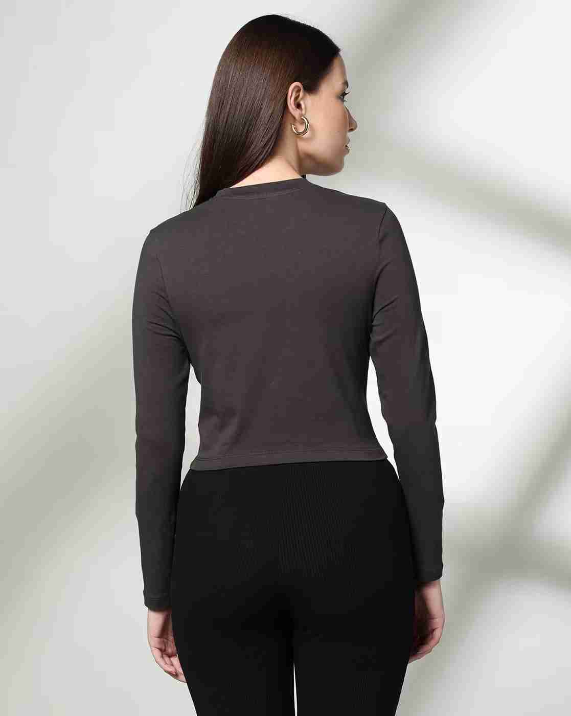 RIO BASIC | Women Fitted Crew-Neck Crop T-Shirt|2