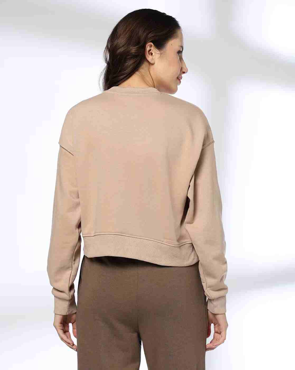 RIO BASIC | Women Regular Fit Crop Sweatshirt|2