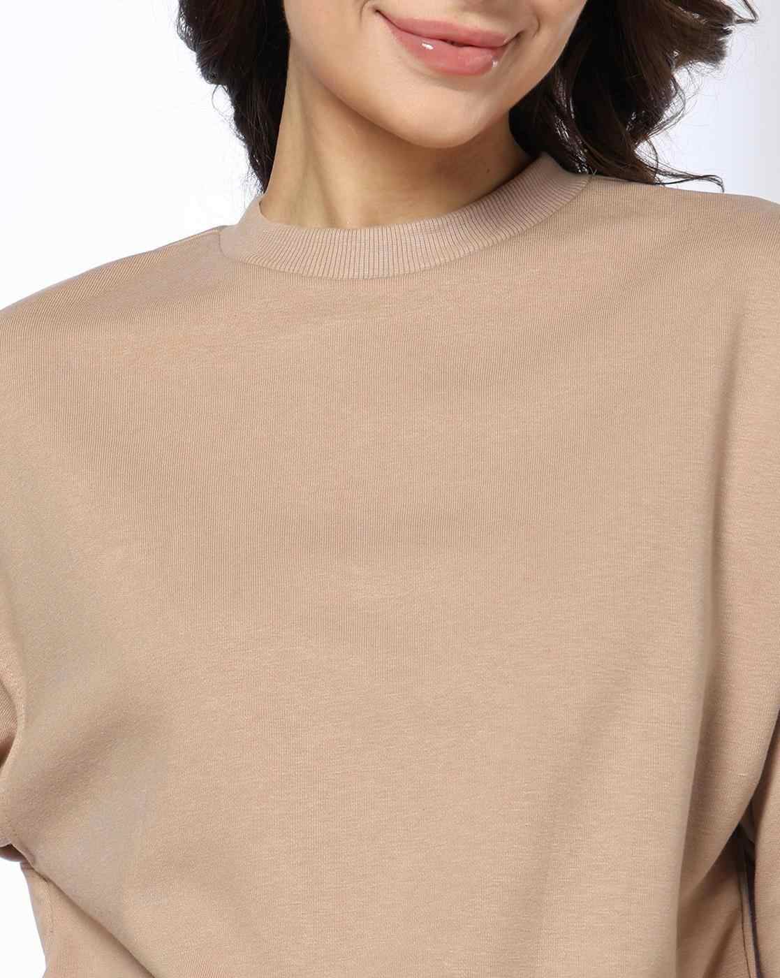 RIO BASIC | Women Regular Fit Crop Sweatshirt|3