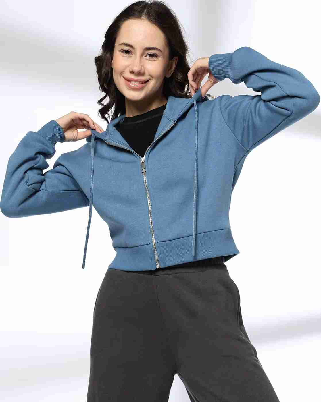 RIO BASIC | Women Slim Fit Zip-Front Hoodie|0