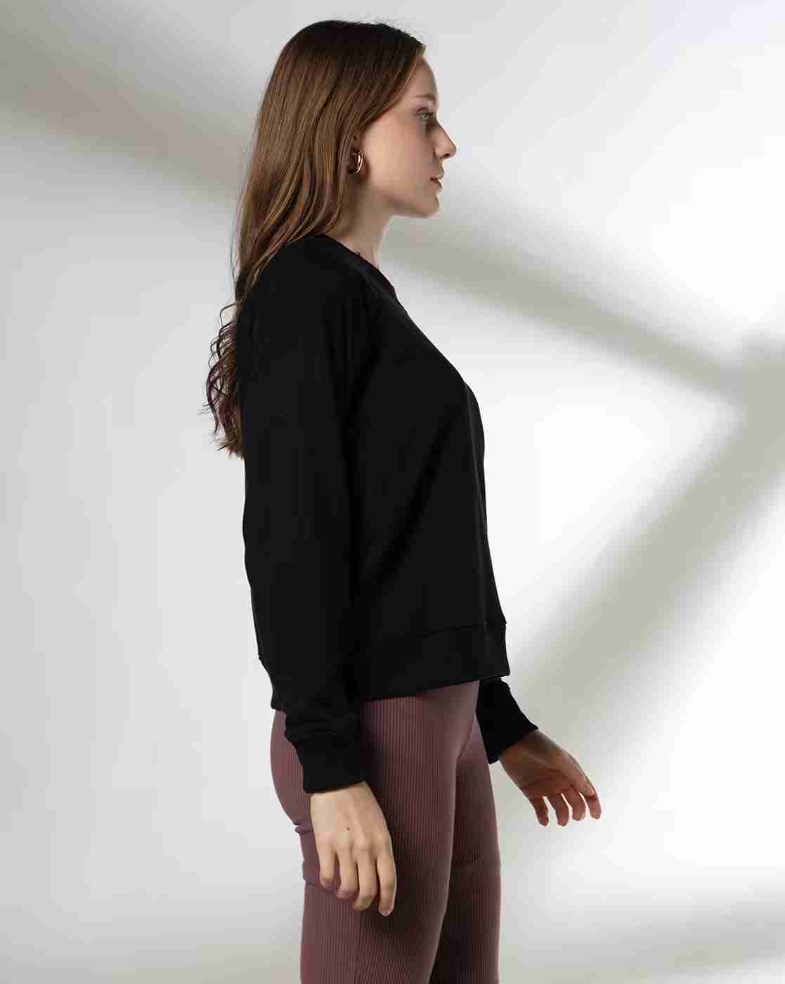 RIO BASIC | Women Regular Fit Round-Neck Sweatshirt|1