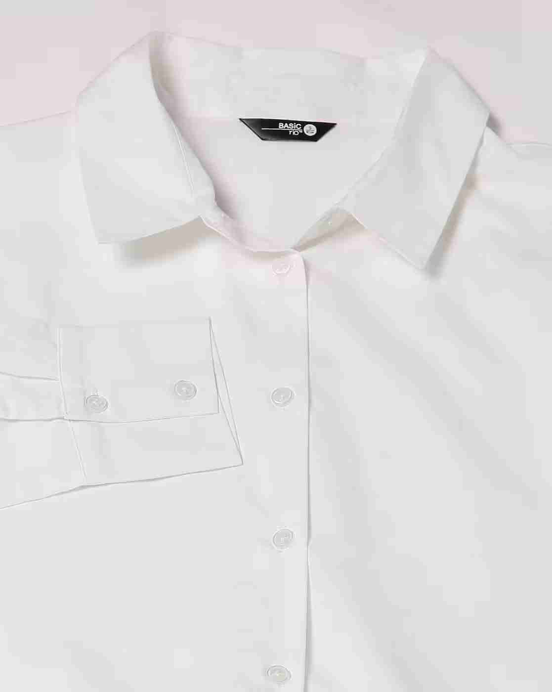 RIO BASIC | Women Regular Fit Cotton Crop Shirt|5