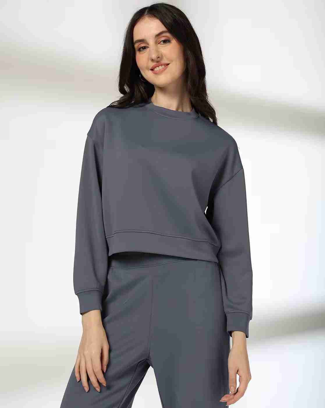 RIO BASIC | Women Soft Comfortable Scuba Relaxed Fit Sweatshirt|0