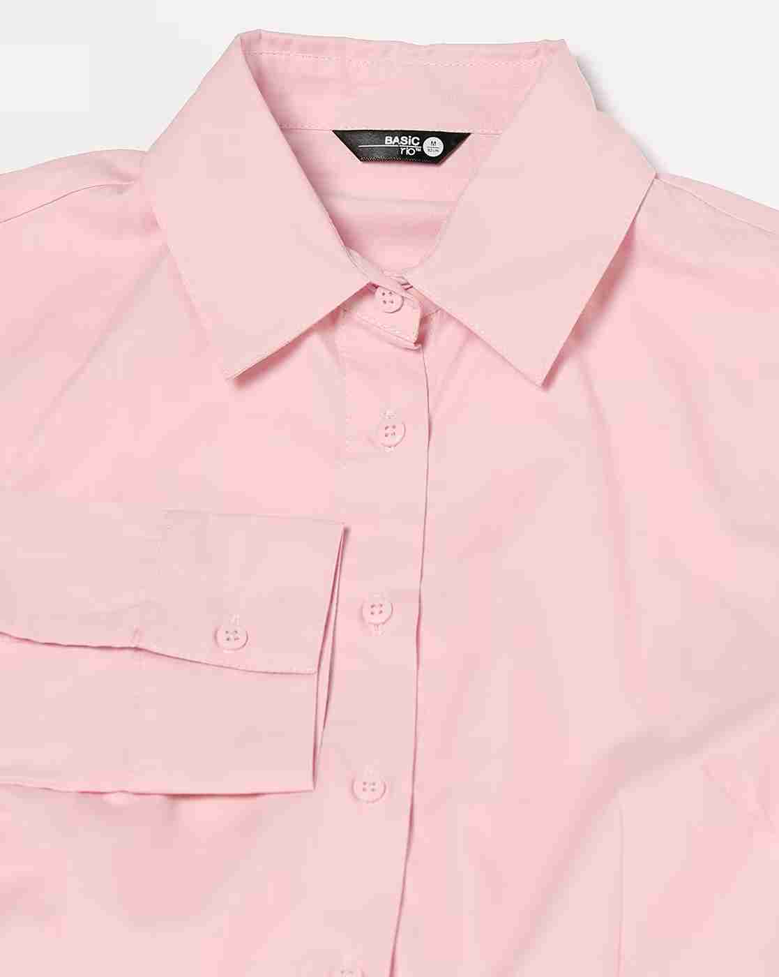 RIO BASIC | Women Fitted Cotton Shirt with Spread Collar|5