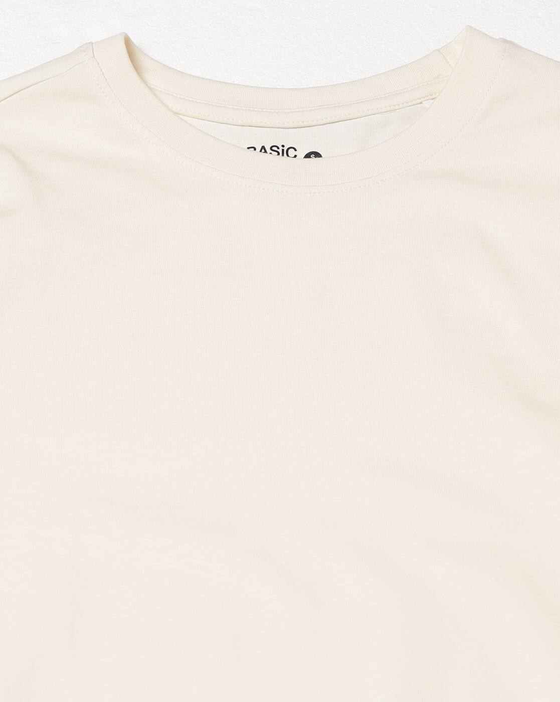 RIO BASIC | Women Regular Fit Round-Neck Cotton T-Shirt|4