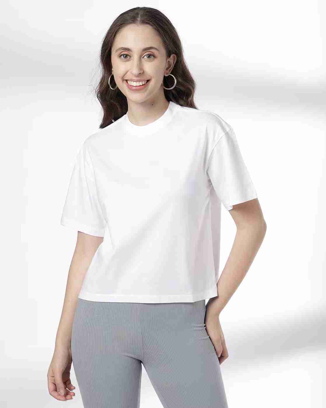 RIO BASIC | Women Boxy Fit Cotton Round-Neck T-Shirt|3