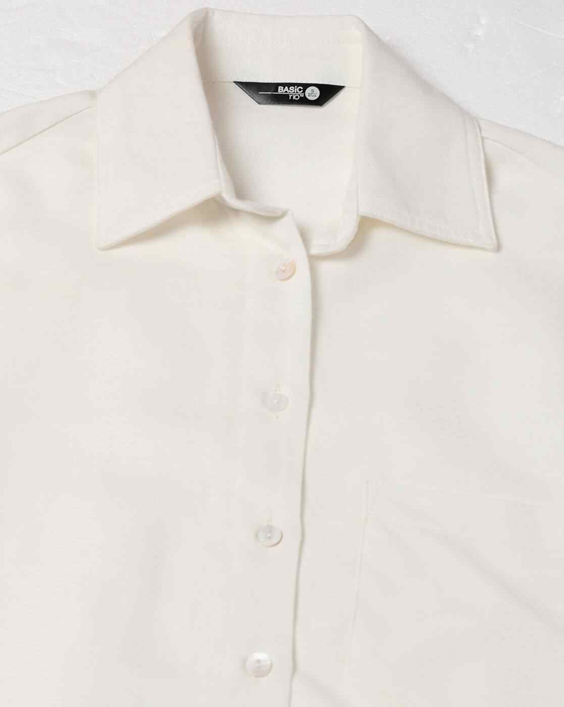 RIO BASIC | Women Loose Fit Shirt with Patch Pocket|4