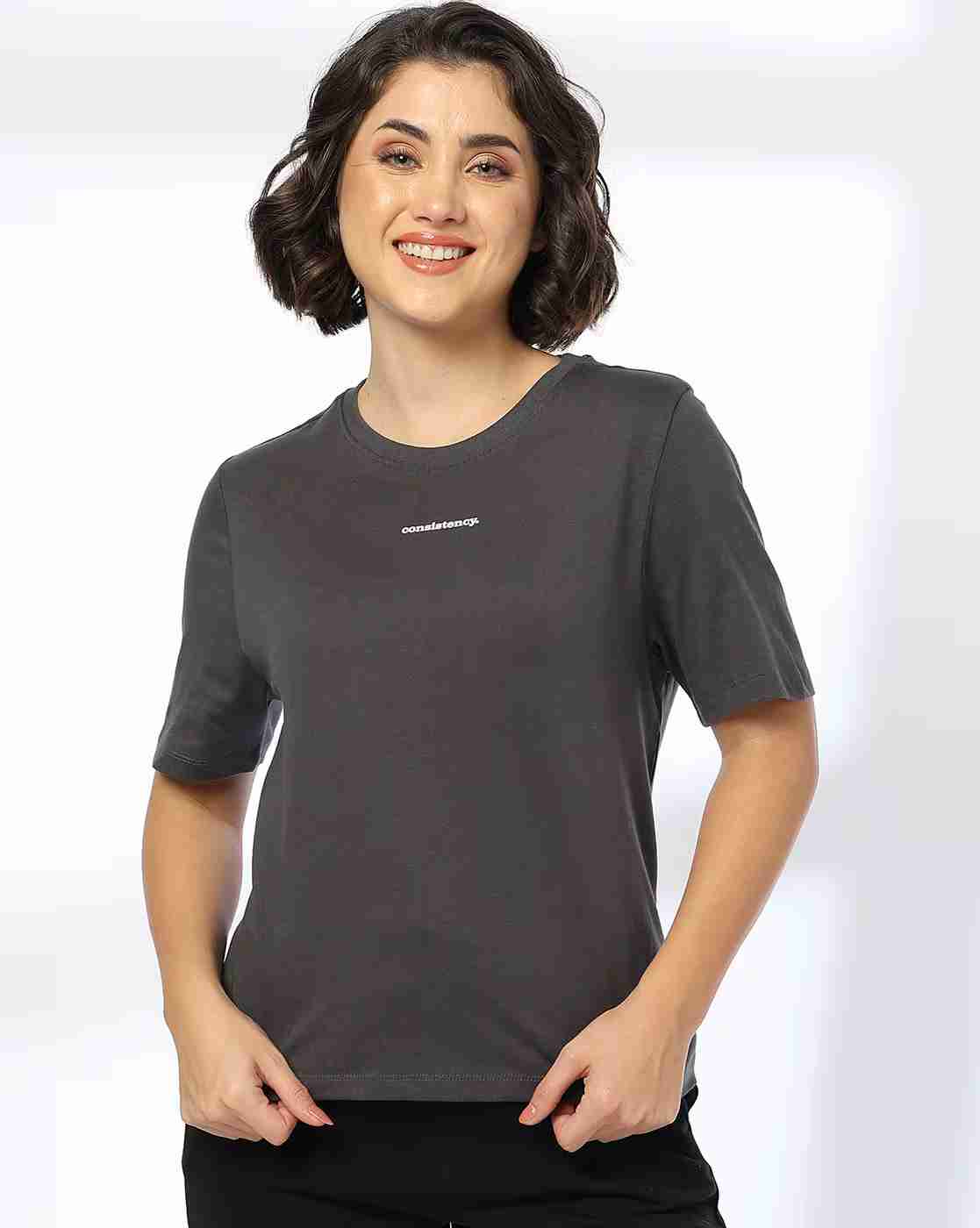 Men Relaxed Fit Crew-Neck Cotton T-Shirt