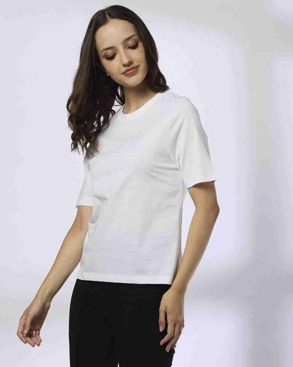 Women Relaxed Fit Round-Neck T-Shirt - RIO BASIC