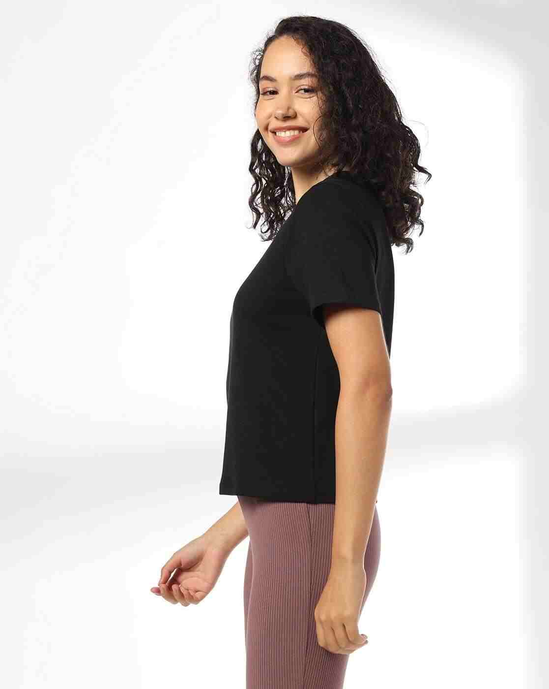 RIO BASIC | Women Regular Fit Crew-Neck T-Shirt|1