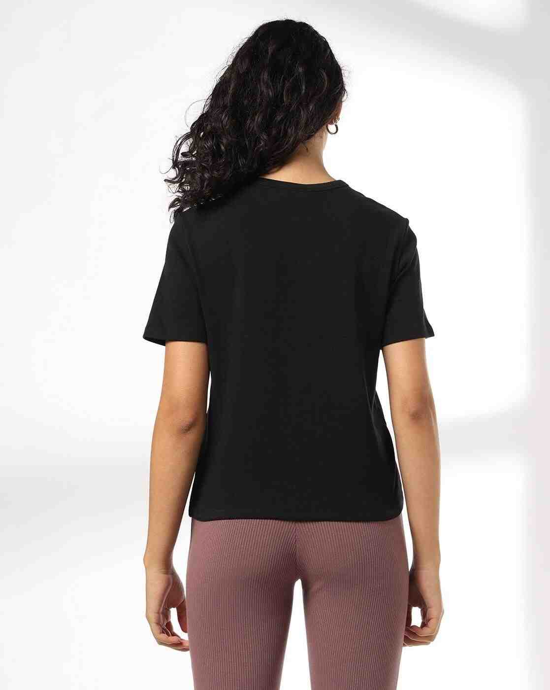 RIO BASIC | Women Regular Fit Crew-Neck T-Shirt|2
