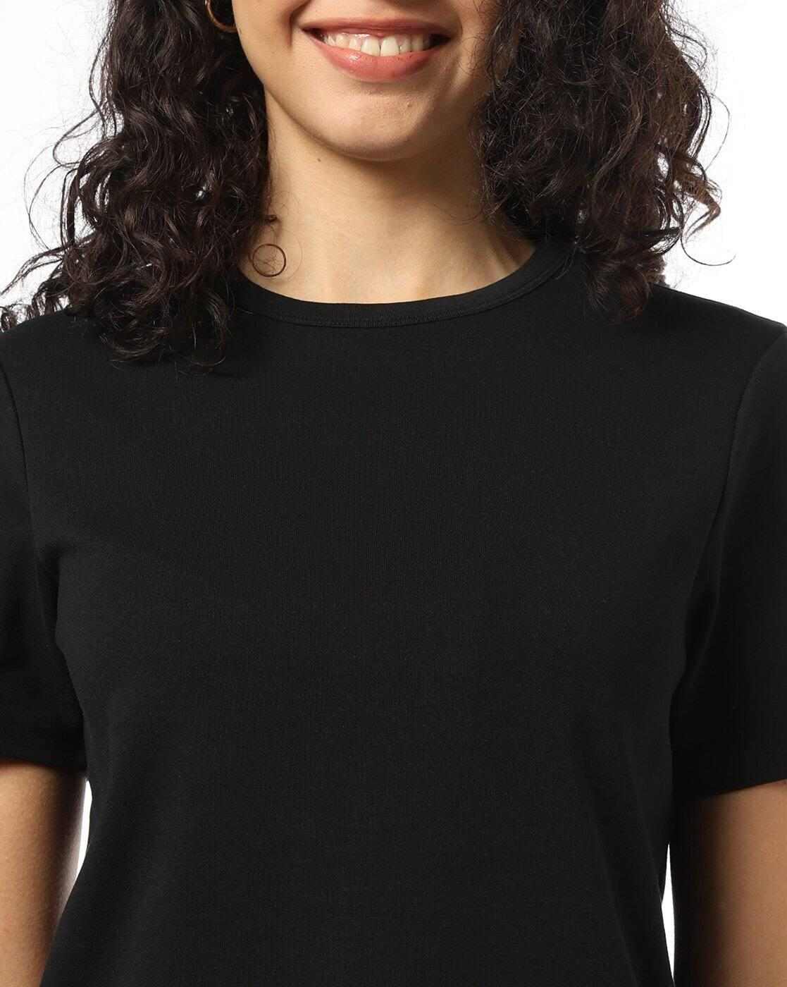 RIO BASIC | Women Regular Fit Crew-Neck T-Shirt|3