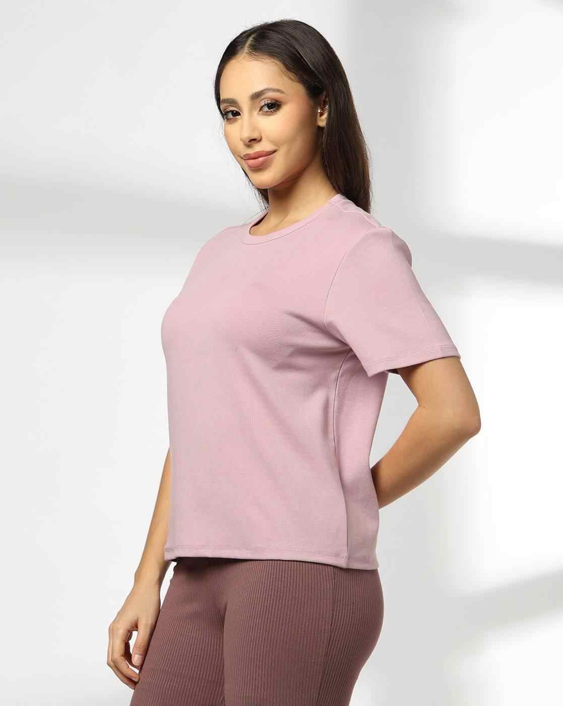 RIO BASIC | Women Regular Fit Crew-Neck T-Shirt|1
