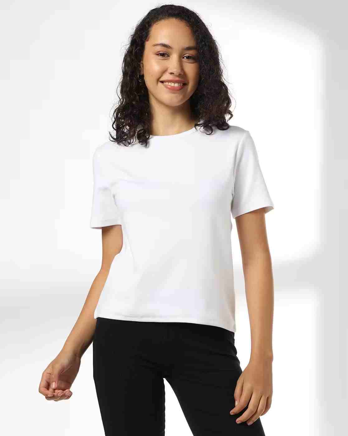 RIO BASIC | Women Regular Fit Crew-Neck T-Shirt|0