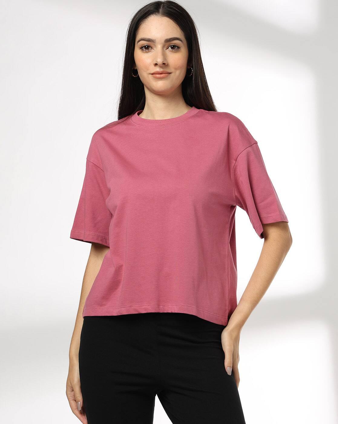 Women Boxy Fit Round-Neck T-Shirt
