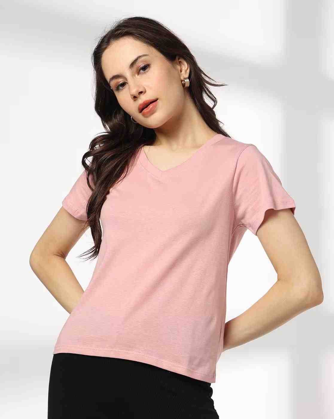 Women Daffodin Regular Fit V-Neck T-Shirt