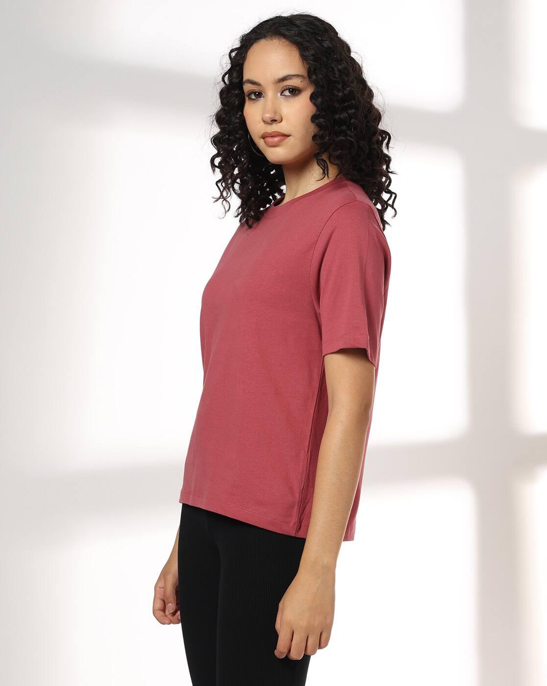 RIO BASIC | Relaxed fit tshirt tulip, dark pink, xxl|1