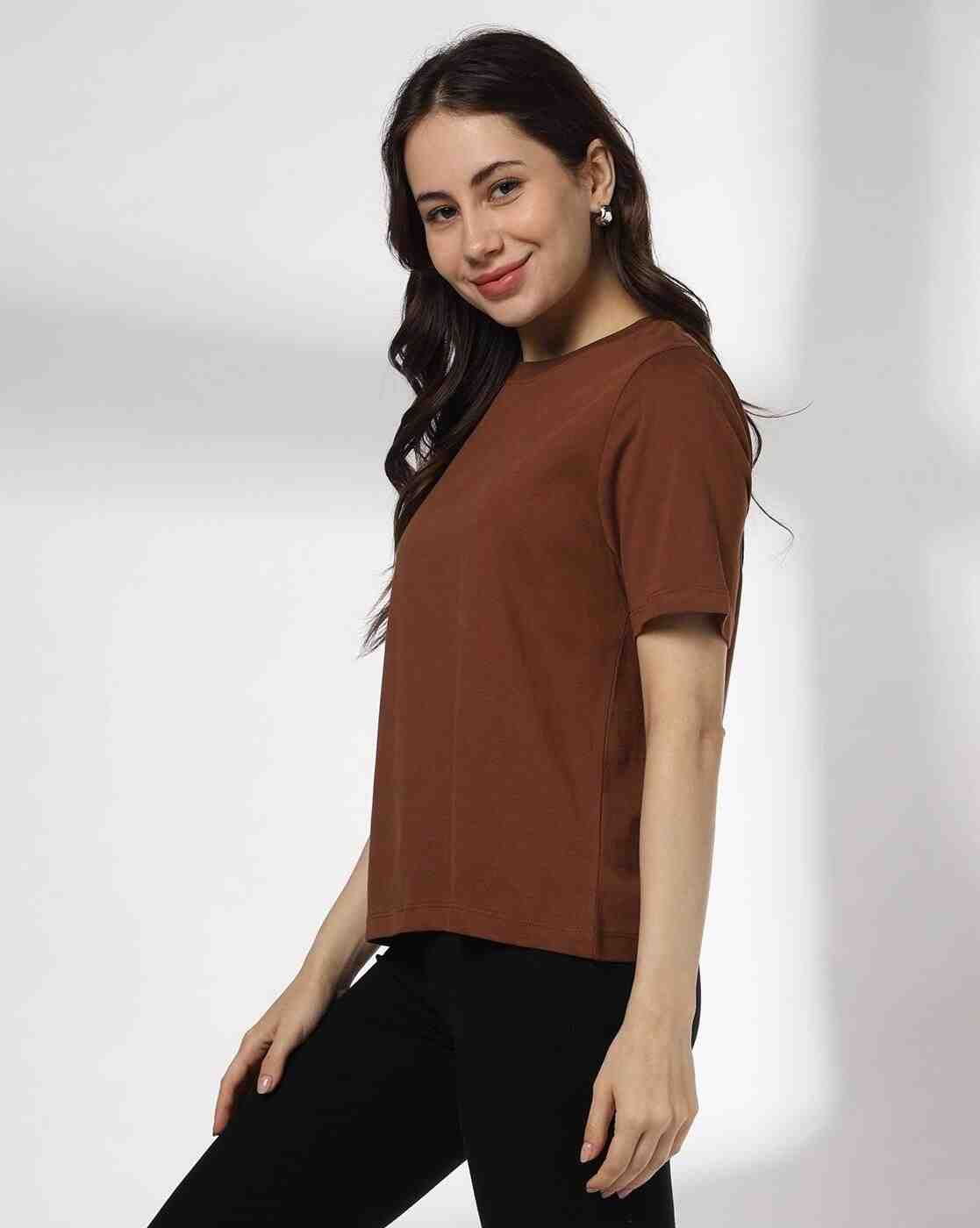 RIO BASIC | Women Relaxed Fit Crew-Neck T-Shirt|1