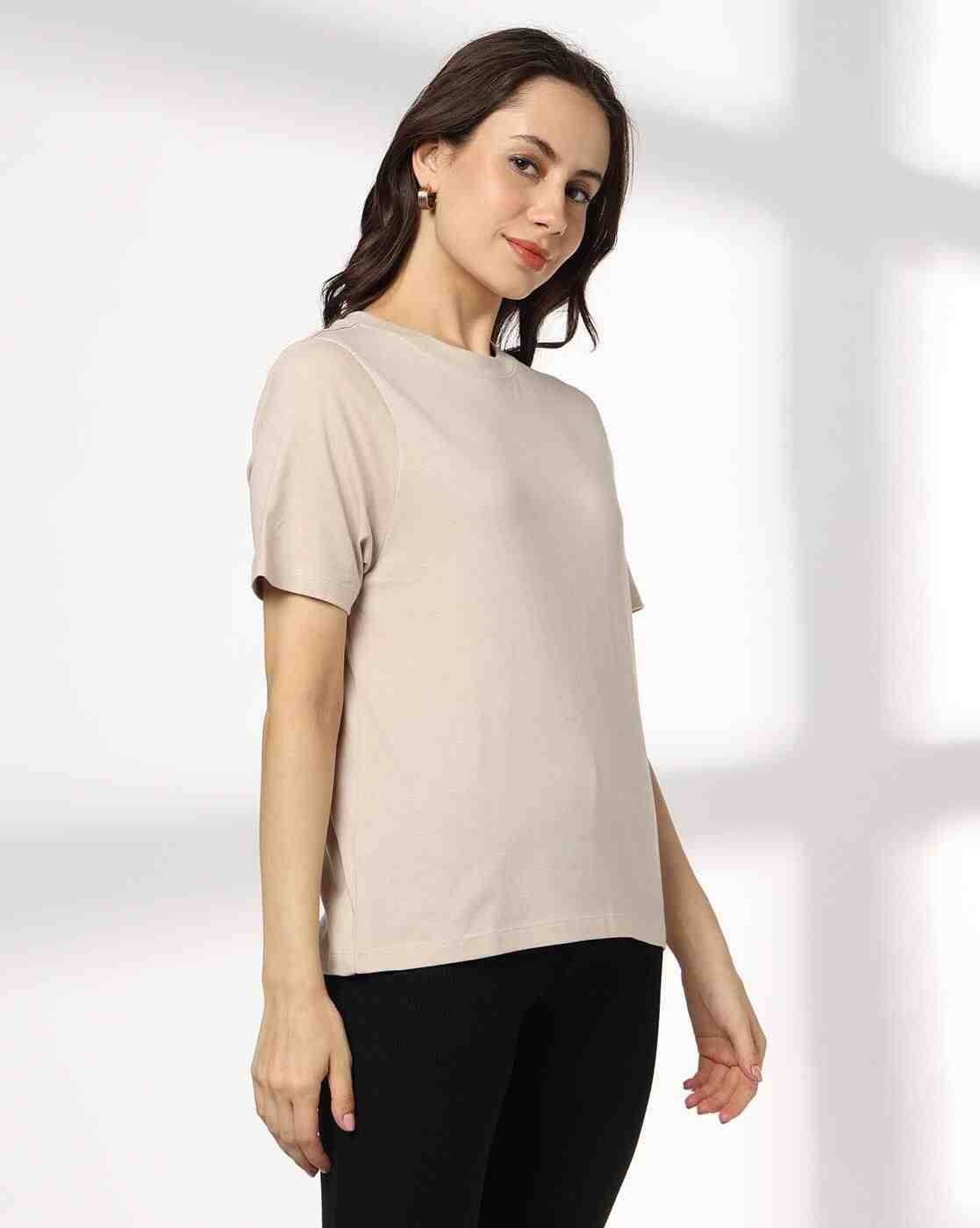 RIO BASIC | Women Relaxed Fit Crew-Neck T-Shirt|1