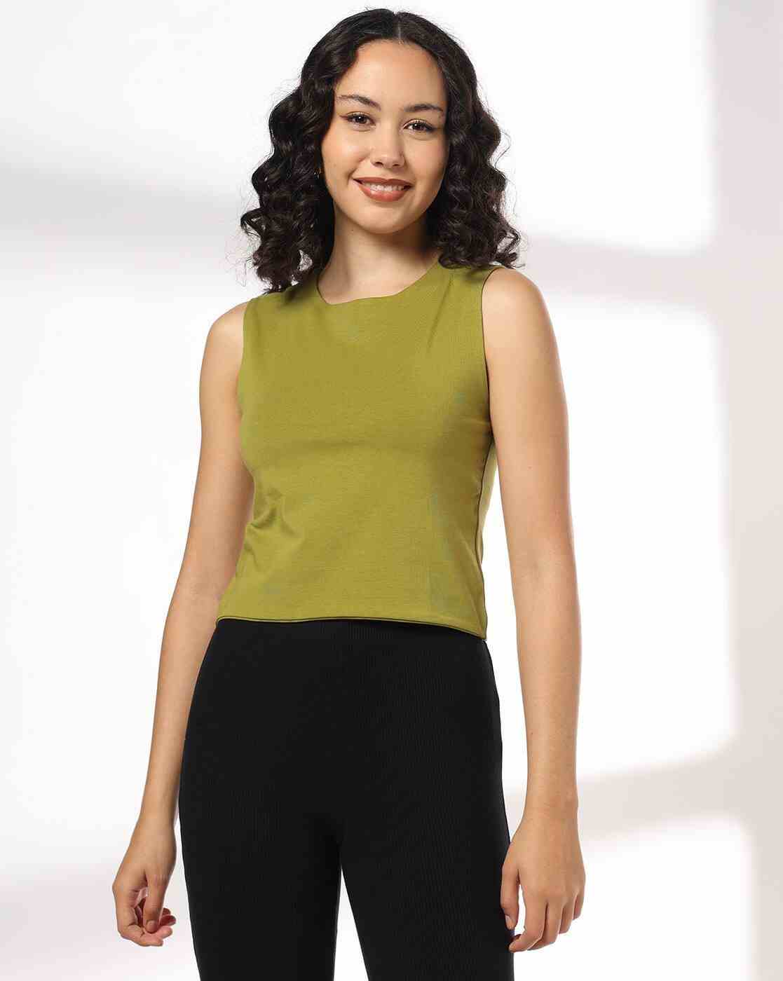 RIO BASIC | Women Double Layered Regular Fit Crew-Neck T-Shirt|0