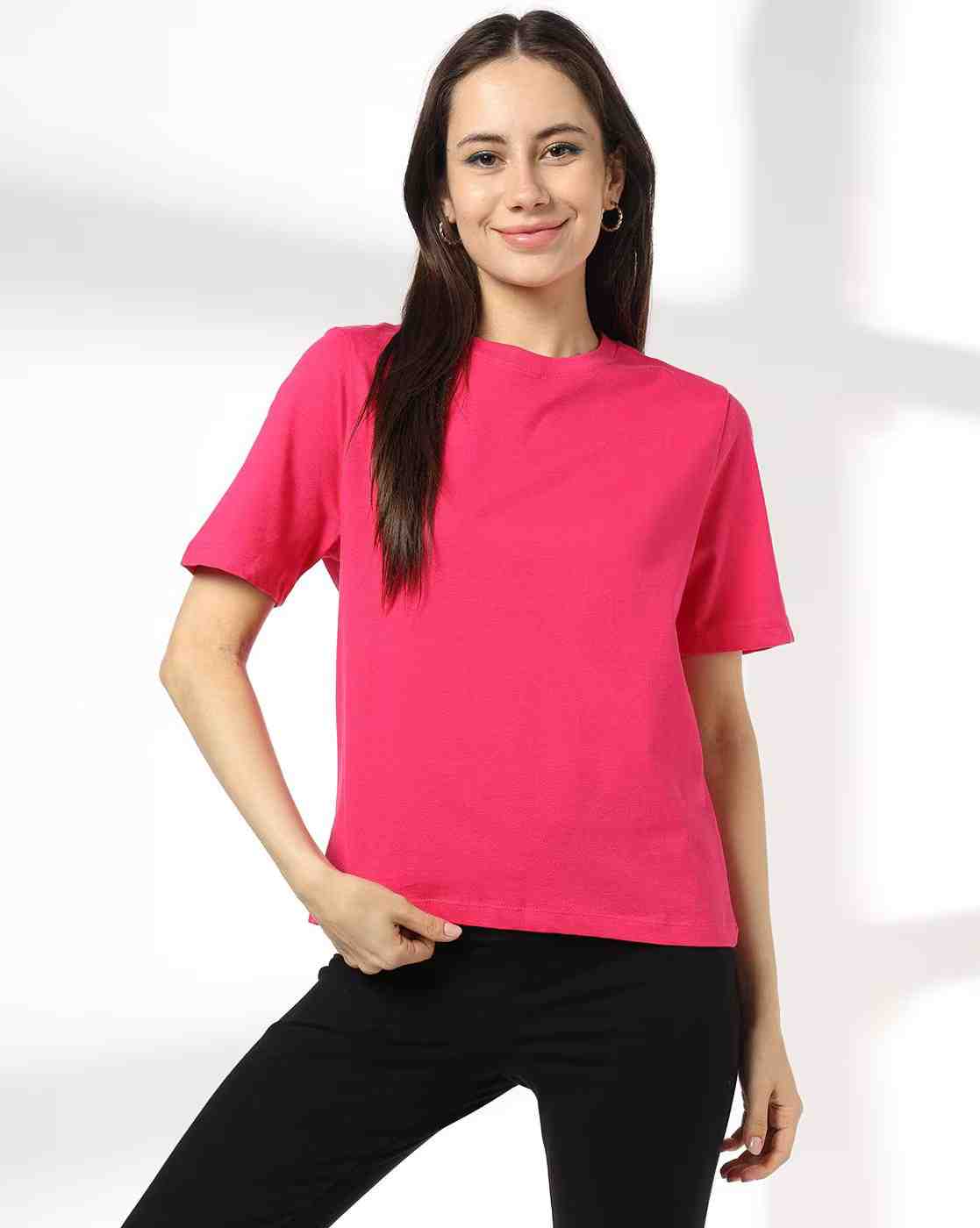 RIO BASIC | Women Relaxed Fit Crew-Neck T-Shirt|0