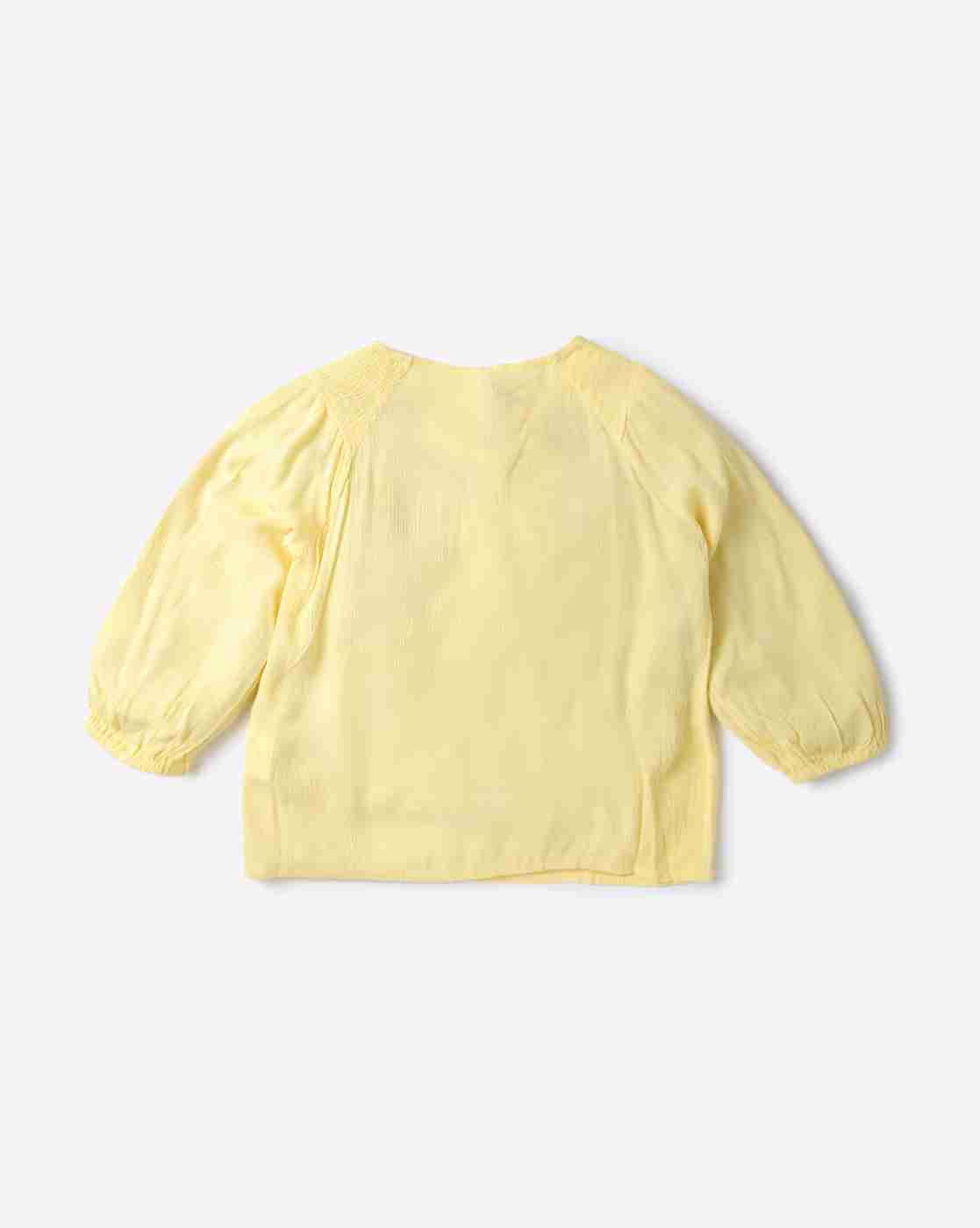 RIO GIRLS | Embroidered Top with Tie-Up|1