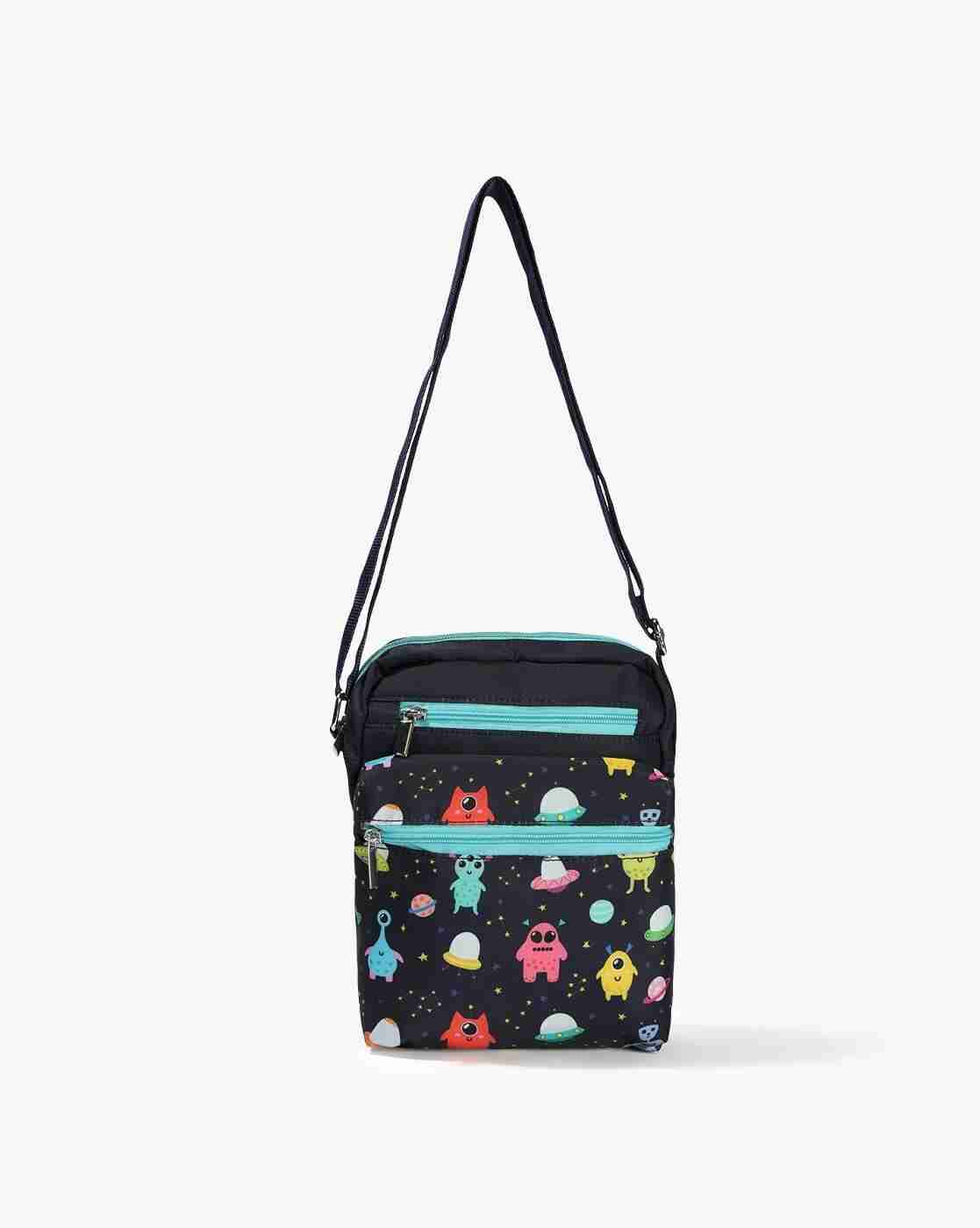 RIO GIRLS | Girls Printed Sling Bag with Wallet|1