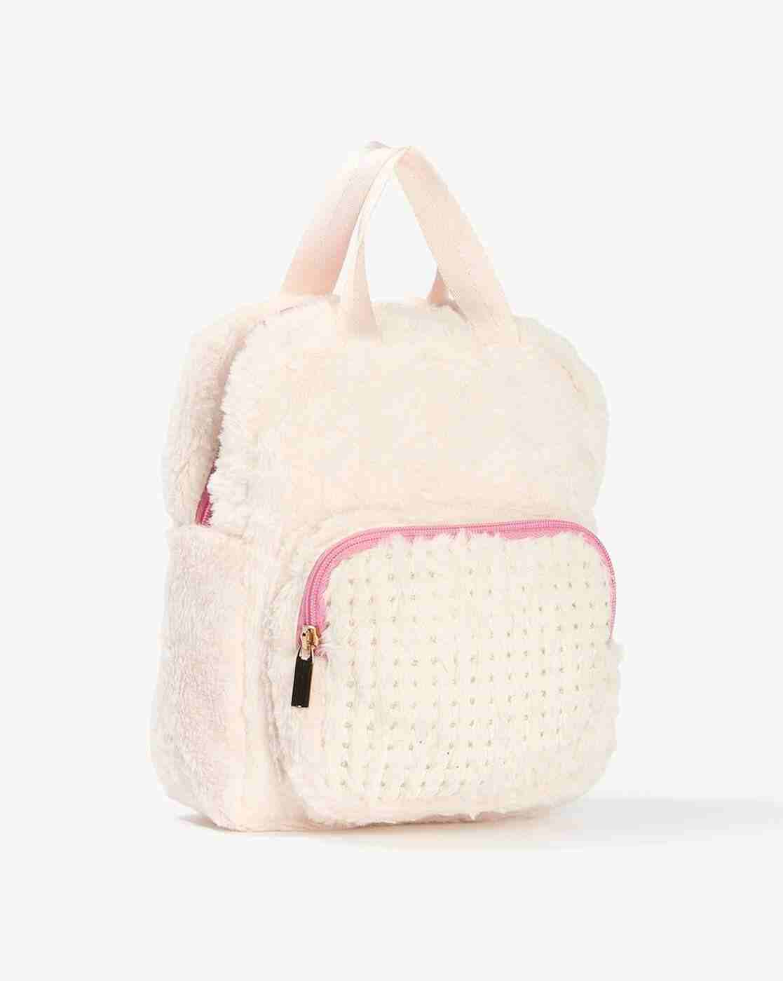 RIO GIRLS | Girls Fur Backpack with Adjustable Strap|1