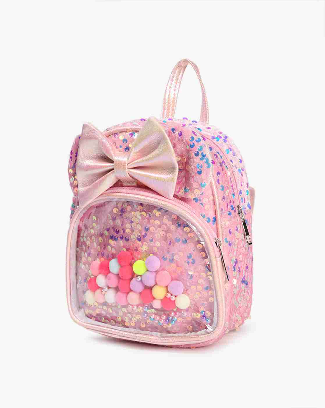 RIO GIRLS | Girls Sequin Embellished Bow Backpack|3