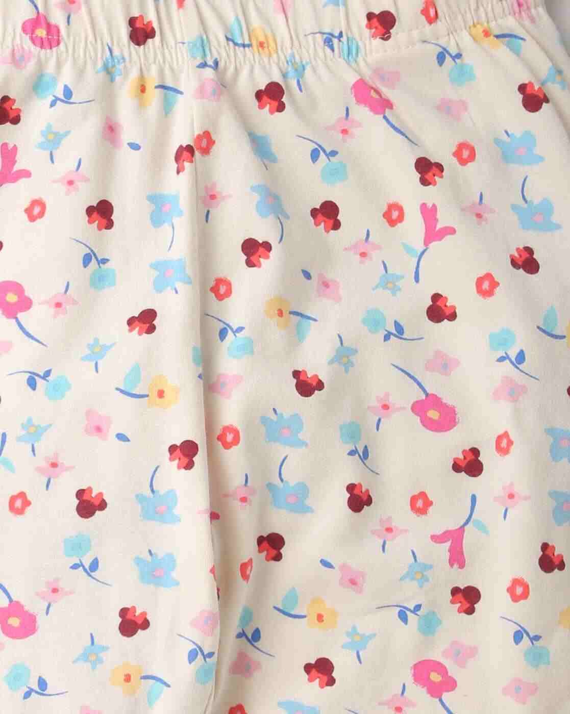 RIO GIRLS | Floral Print Leggings with Elasticated Waist|2