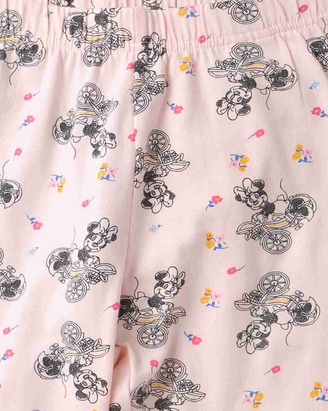 RIO GIRLS | Minnie Mouse Print Leggings with Elasticated Waist|2