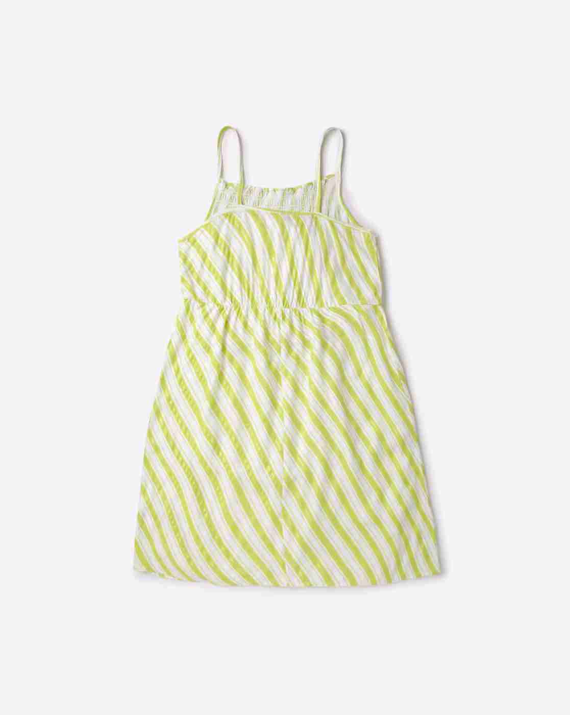 RIO GIRLS | Striped A-Line Dress with T-Shirt|4