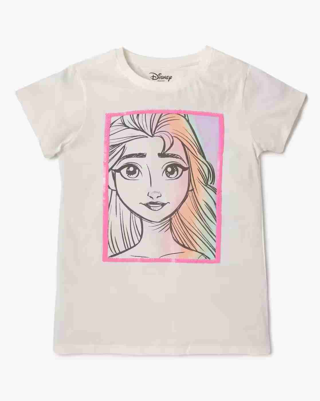 Graphic Print Cotton Crew-Neck T-Shirt
