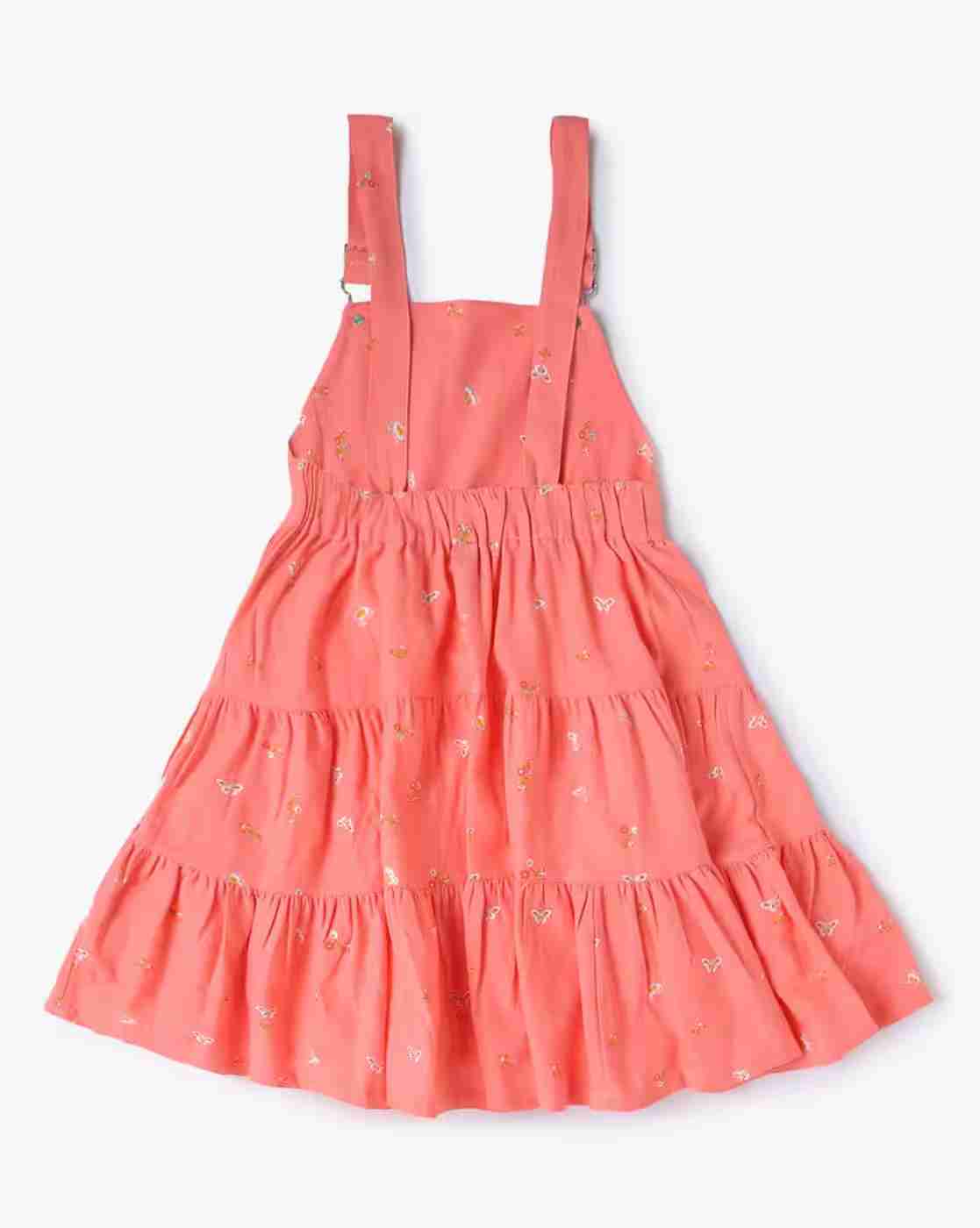 RIO GIRLS | Floral Print Dungaree with Top|4